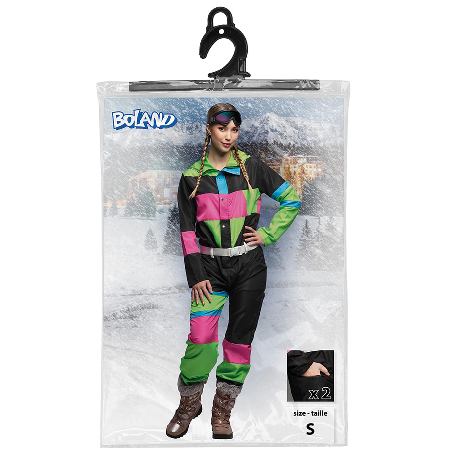 Boland - Combinaison de ski pour femmes, déguisement pour une fête à thème, Halloween ou le carnaval, déguisement des années 80