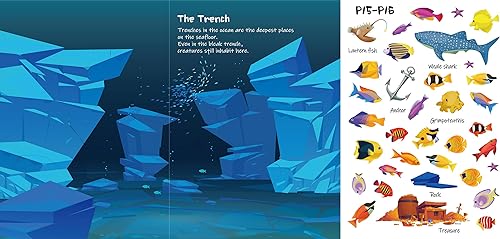 Miniatura 9 de Libro de calcomanías para niños de 2 a 6 años, calcomanías del reino del océano, 240 piezas, libros de calcomanías para niños, juguetes educativos