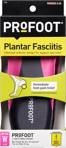 PROFOOT Plantar Fasciitis Orthotic Insoles for Women (Sizes 6-10) –