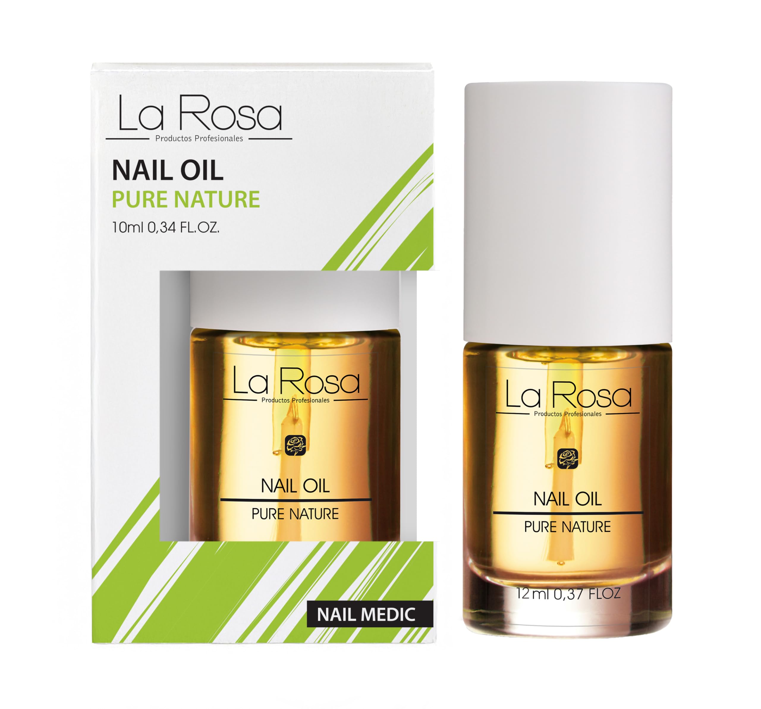 LaRosa HUILE POUR CUTICULES avec Amande Douce, Argan et Jojoba – Hydratant et Nourrissant avec Vitamine E et Extrait de Fleur de Lotus – Vegan et Naturel à 93,6% – 10 ml