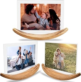 5x7 Picture Frame,Three Picture Frame 5x7 or 4x6,Rustic Wooden Picture Frame Set,Personalized Picture Frames with Solid Wood & Acrylic Cover for Home Decorative (Natural Wood-3 Pack)