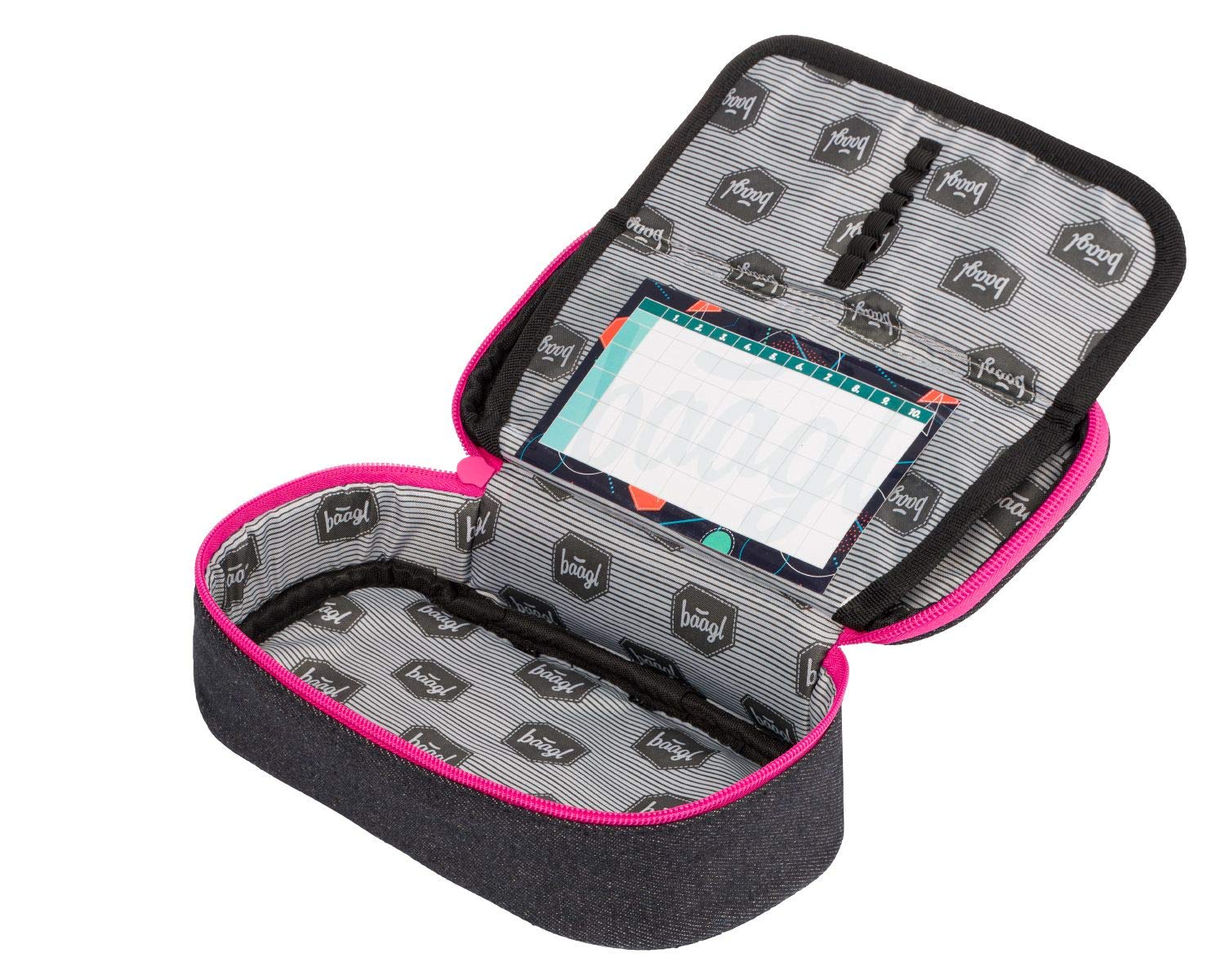 Baagl Schulrucksack Set Mädchen 3 Teilig - Schultasche ab 3. Klasse - Grundschule Ranzen mit Brustgurt - Ergonomischer Schulranzen (Turnschuhe)