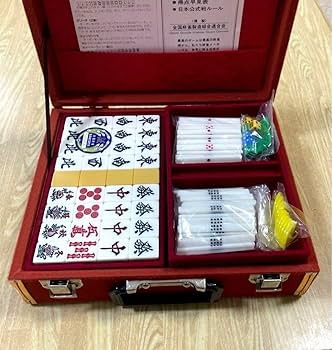 高級麻雀牌　全国麻雀製造組合連合会　黄色ケース付き Amazon | 楽しい麻雀 麻雀牌セット 全国麻雀製造組合連合会