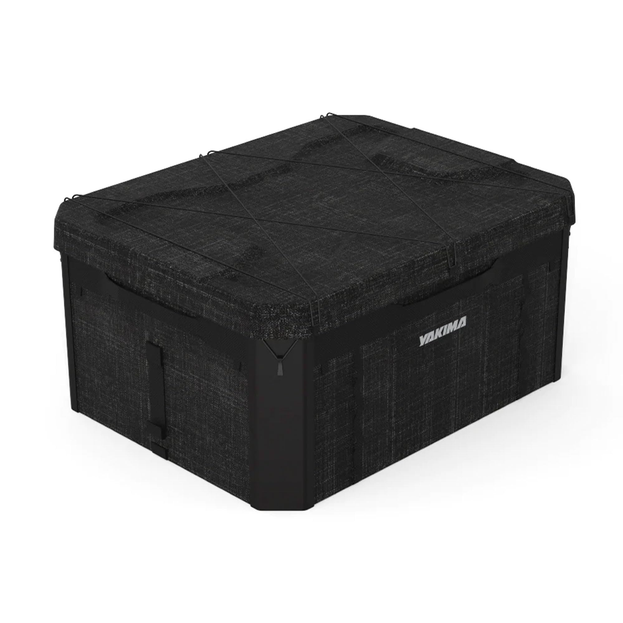 Yakima MOD GearCrate Medium Stackable Premium Tote with Thermoformed Lid and Removable Divider with Hook and Loop Attachment, Black