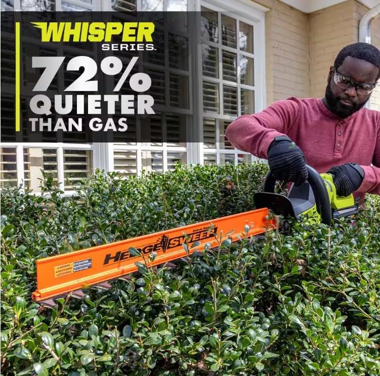 RYOBI 40V HP Brushless Whisper Series 26 in. Cordless Battery Hedge Trimmer (Tool Only)