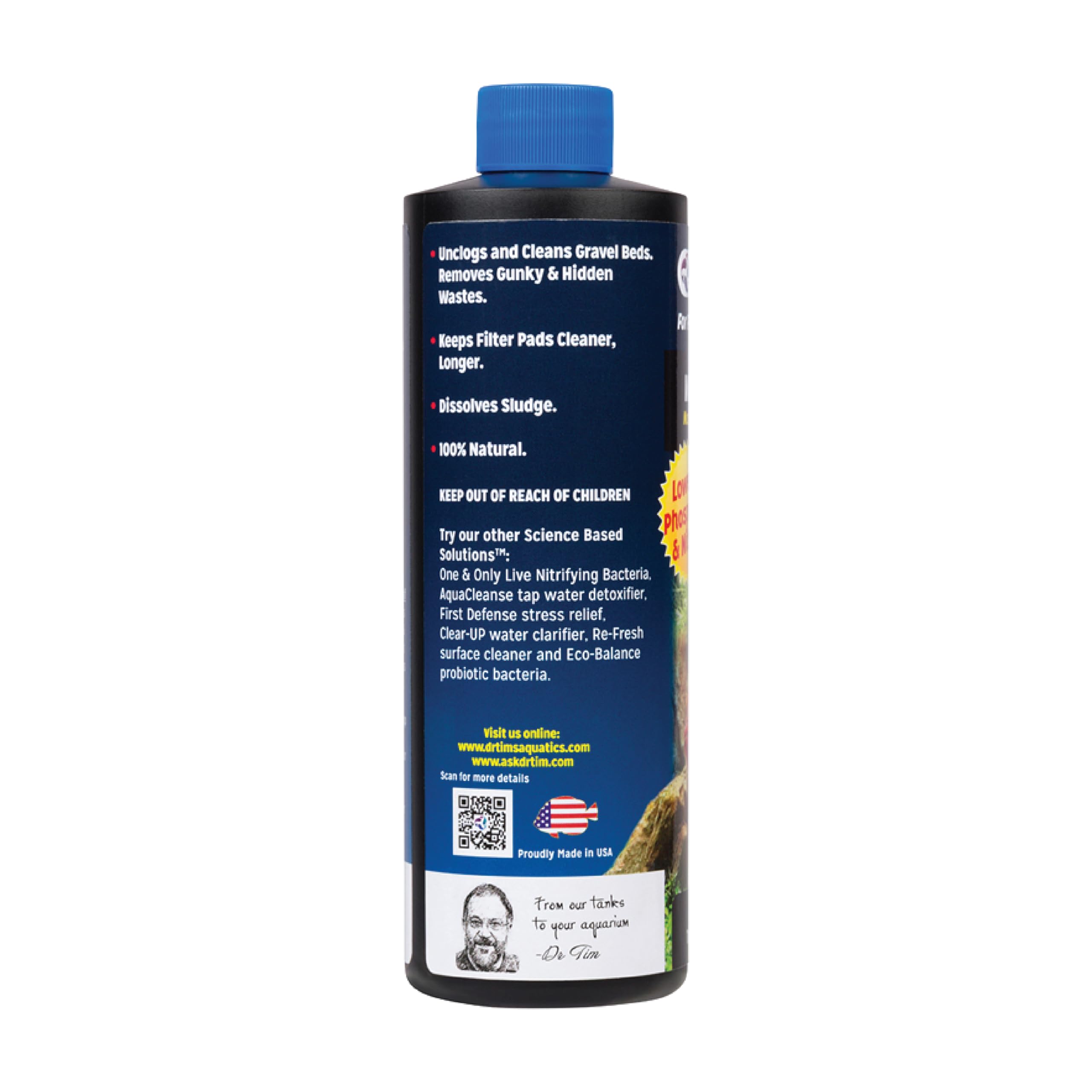 DrTim's Aquatics Waste-Away naturalny środek do czyszczenia akwarium, słodkowodna 207 ml