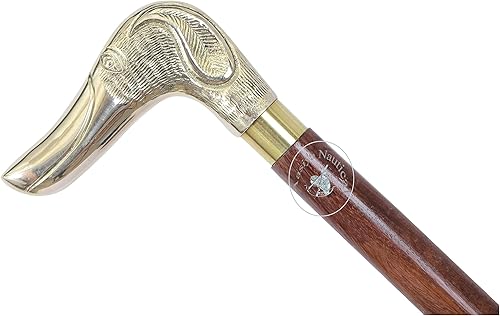 Miniatura 2 de Bastón de cabeza de perro de 36" - Bastones de madera de estilo clásico y bastones para caminar para hombres y mujeres - Sale an