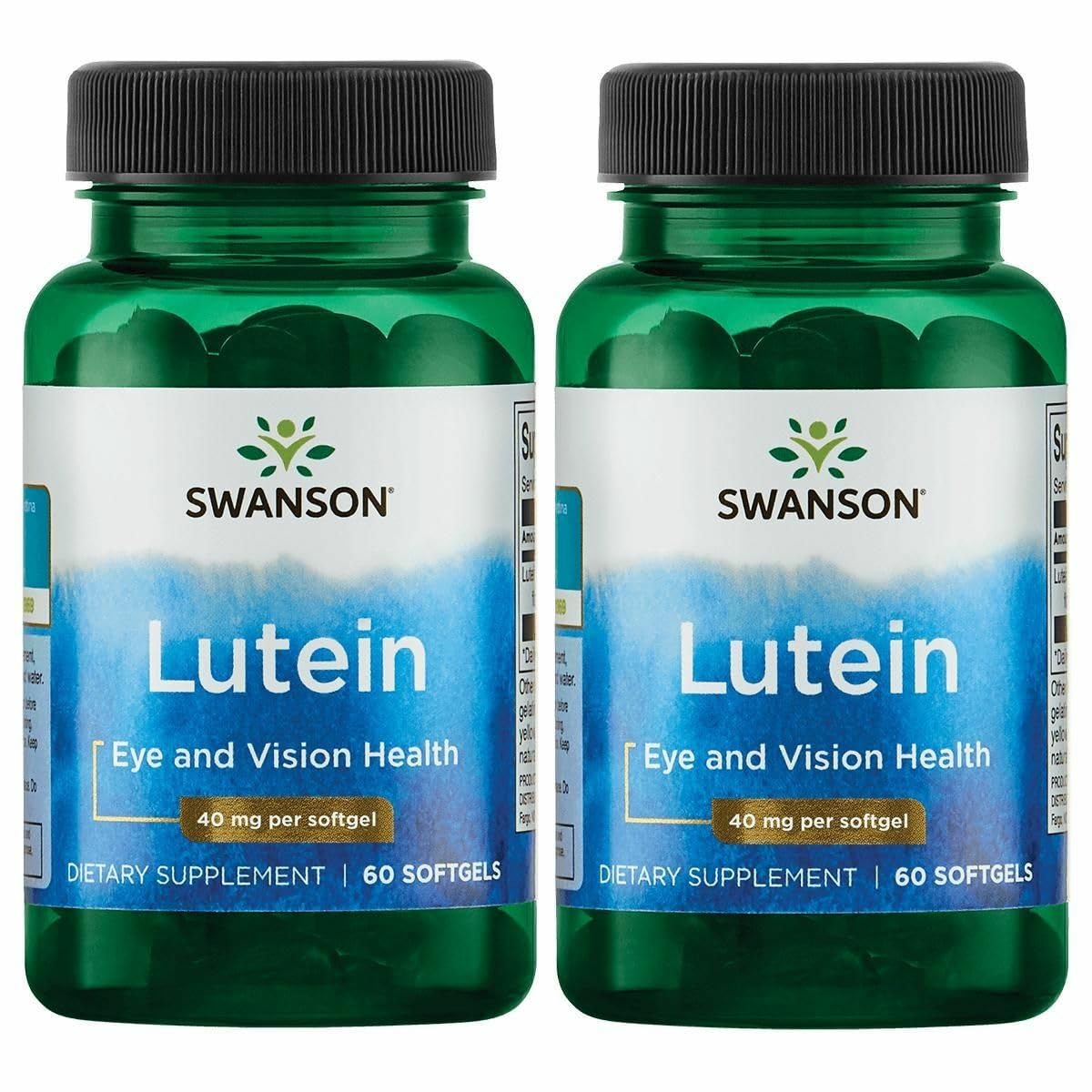 Swanson Lutein Eye Vision Retina Macula Health Supplement 40 mg 60 Softgels Sgels (2 Pack)