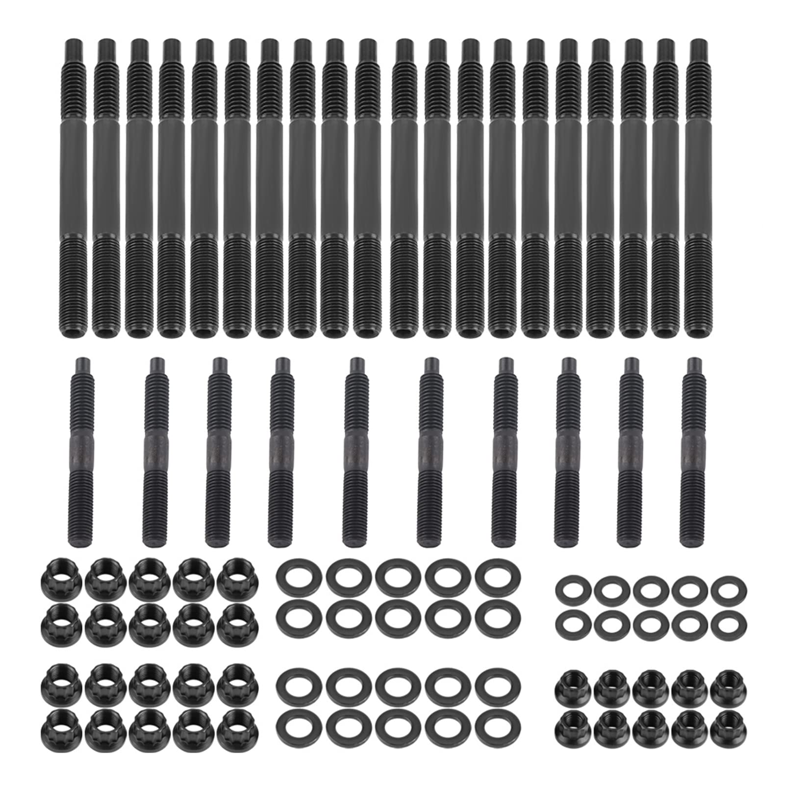 Kit Prigionieri Testata Cilindro Auto per MotoriLS1 LS3 2004, qualità Premium, Acciaio Inossidabile Ad Alta Resistenza, Sostituzione Diretta per Motori Vecchi o Rotti,