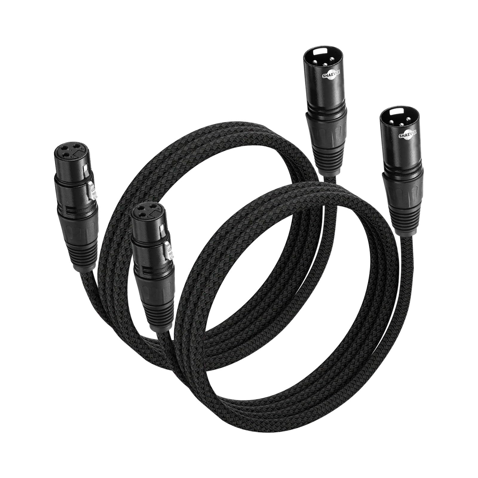 Cavo Microfono XLR SONICAKE 3 Pin | 3 Metri Nero | Per Studio E Palco | Nylon Intrecciato - Foto 9