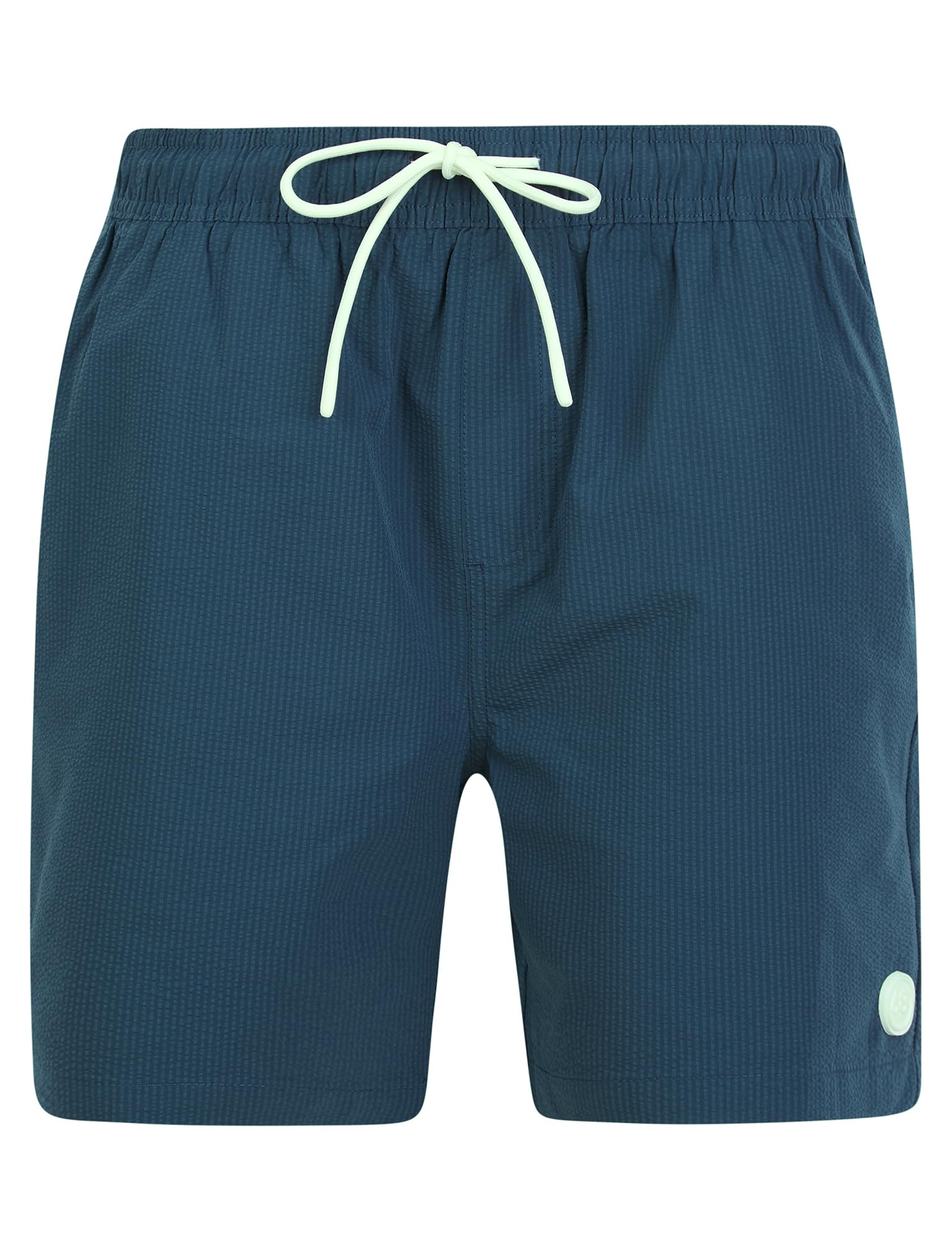 Tokyo Laundry Men's Seersucker Stripe Microfibre Swim Shorts with Mesh Lining
