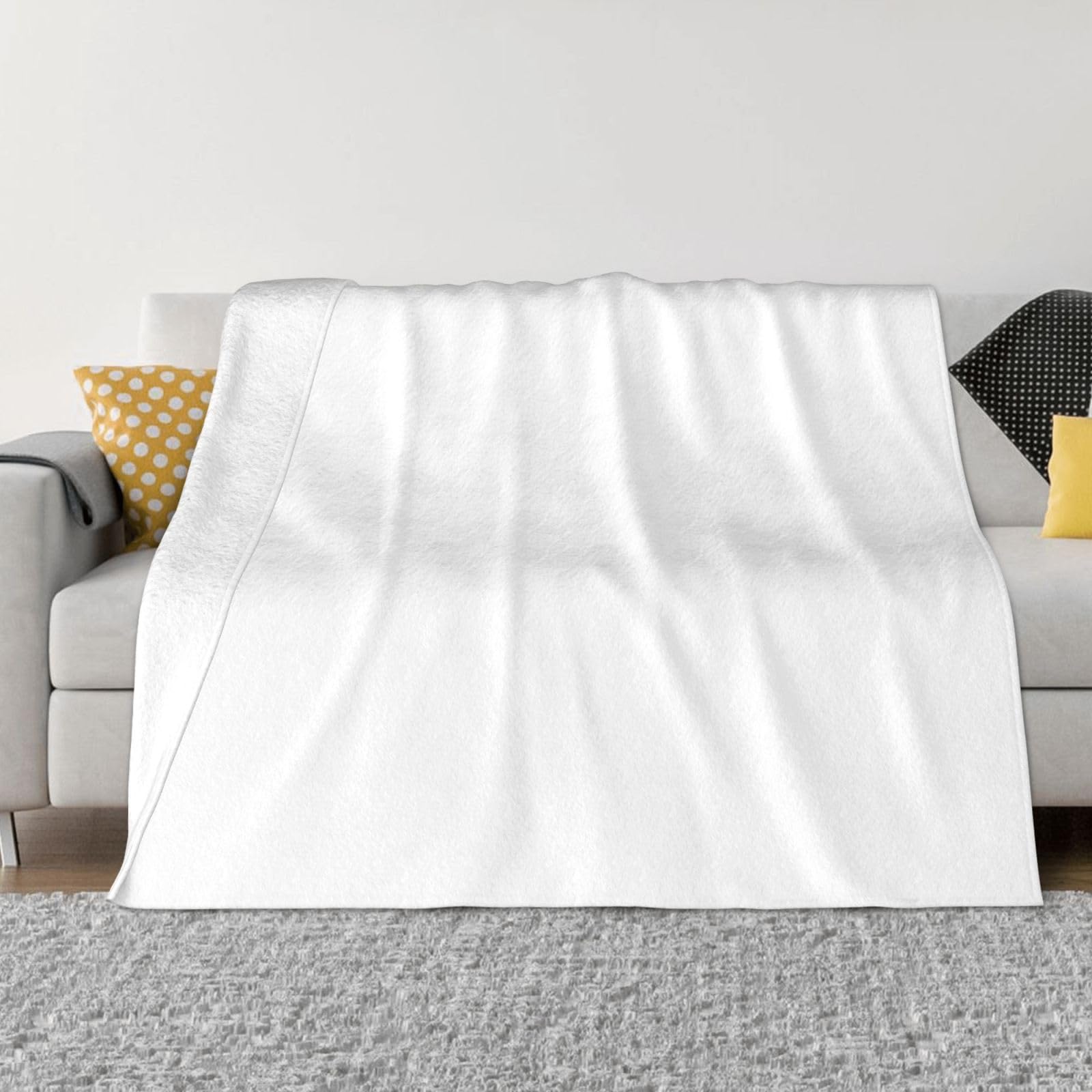 Couverture en flanelle blanche de qualité supérieure pour literie