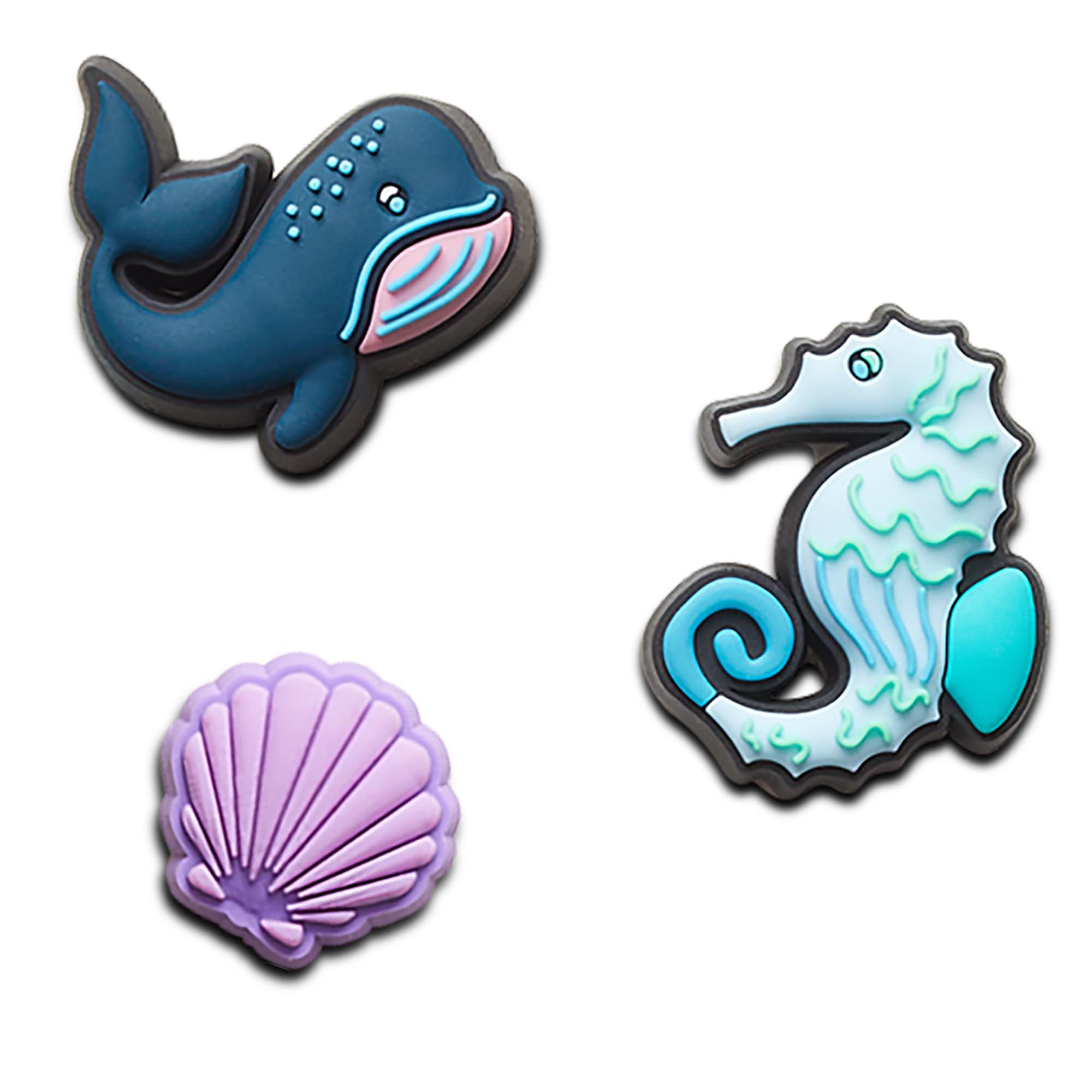 Crocs unisex adult Jibbitz 3-pack Animal | Jibbitz Shoe Charms, Under the Sea, Small US