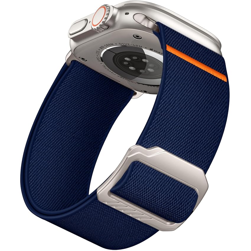 Immagine del prodotto Epova Cinturino Compatibile con Cinturino Apple Watch Ultra 2/ Ultra 49mm 45mm 44mm 42mm, Cinturin Sportivo in Nylon Regolabile Largo 28mm per iWatch Series SE 9 8 7 6 5 4 3 2 1,Blu