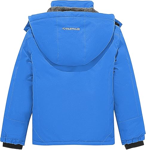 Miniatura 2 de FARVALUE Chaqueta de esquí impermeable para niños, abrigo de invierno resistente al viento, abrigo de nieve cálido para exteriores, rompevientos con