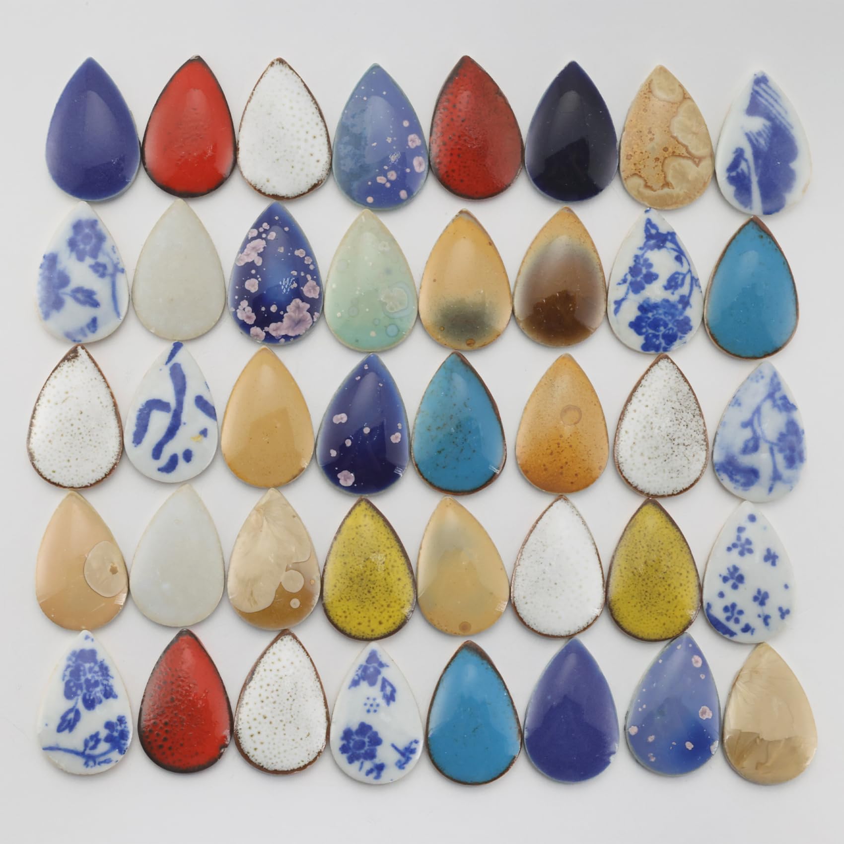 Mosaïque en céramique gouttes d'eau 300g pour loisirs créatifs