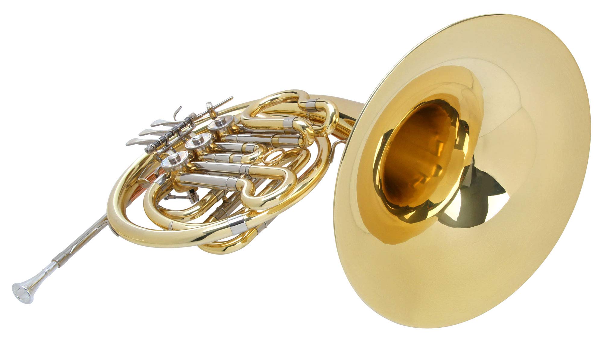 Classic Cantabile WH-701L Kinder Bb-Waldhorn (B-Stimmung, ideal für 9-14 Jährige, Mundrohr: Goldmessing, Schallstück und Korpus: Messing, inkl. Leichtkoffer)