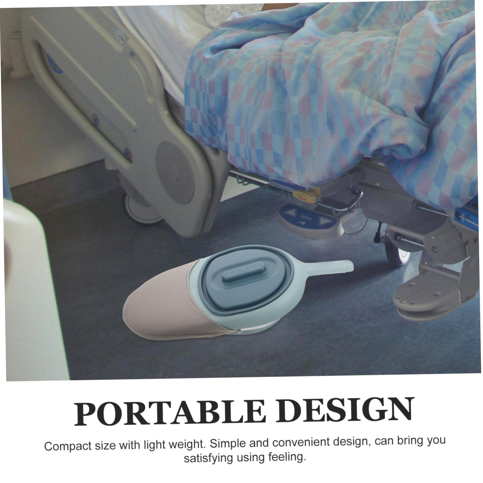 Padella Sanitaria Leggera in Plastico Design Compatto e Facile da Pulire per Anziani e Pazienti a Letto Uso Domestico e Auto Colore Casuale