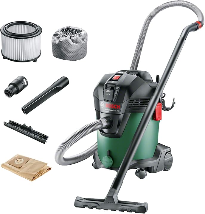 Aspiratore bosch home and garden advancedvac 20/13.5 litri 1200 w verde/nero 1 pezzo 06033D1200