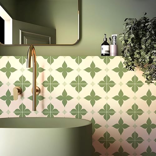 Miniatura 2 de 10 azulejos de despegar y pegar, impermeables, para salpicaduras de cocina, azulejos de PVC, autoadhesivos, azulejos nórdicos de pared, azulejos de