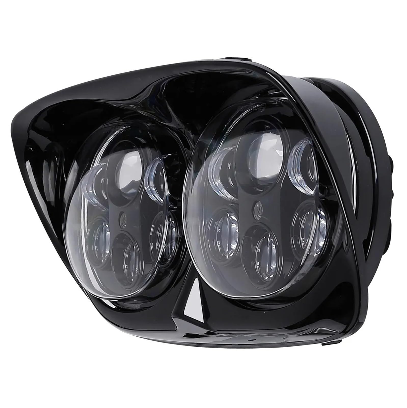 Faro Moto Lámpara de proyector faro LED doble 5,75 "para carretera, deslizamiento, motocicleta para FLTR 1998-2013 2012