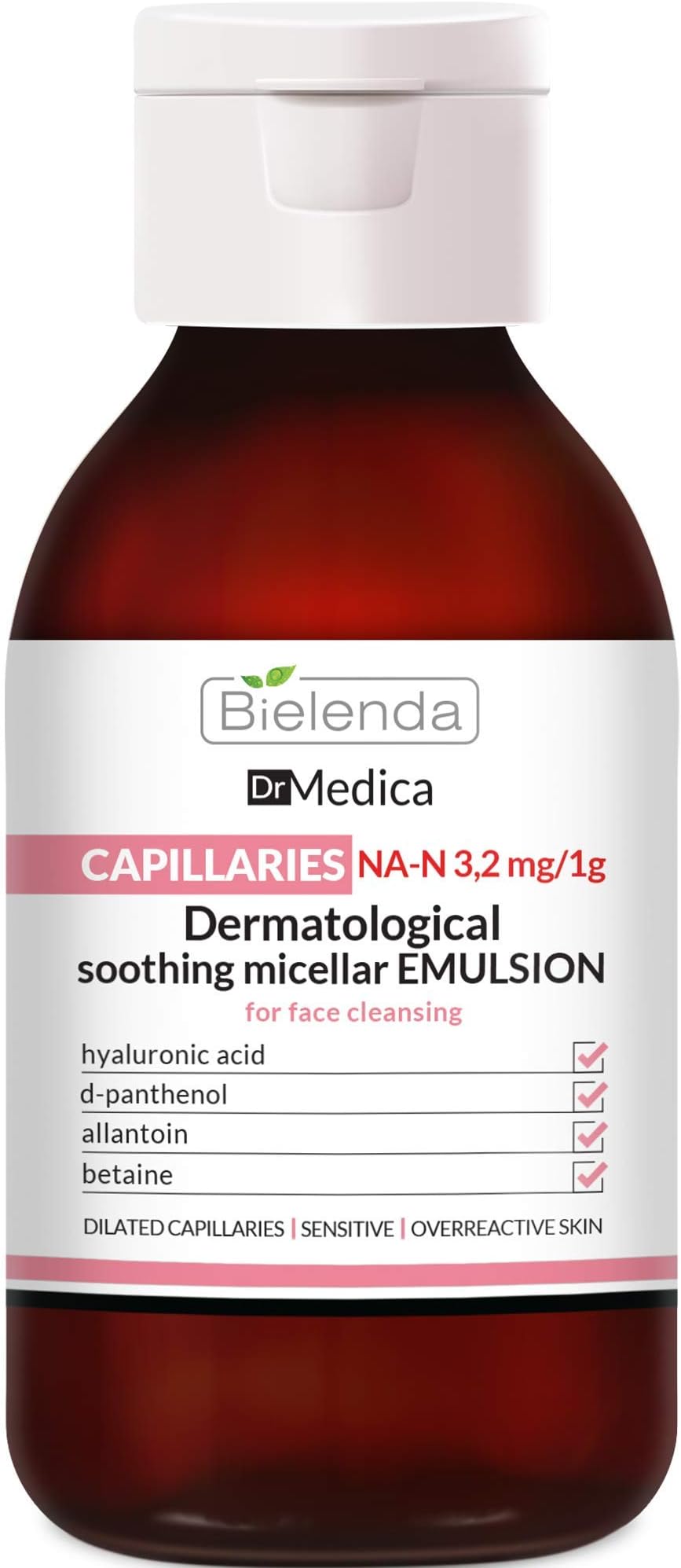 Dr Medica - Cleanses The Skin And Removes Makeup, Soothes Skin Irritations, Moisturizes And Prevents Erythema - Dr Medica Capillary Skin Dermatologic Anti-Redness Face Cleanser - 250 ml