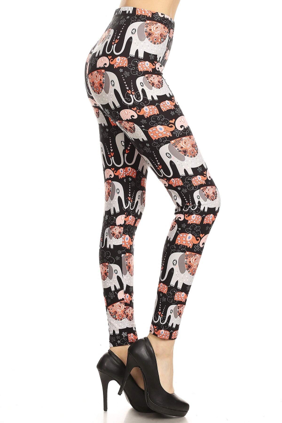 Leggings Depot Ultra Soft Halloween Print Fashion Leggings BAT6
