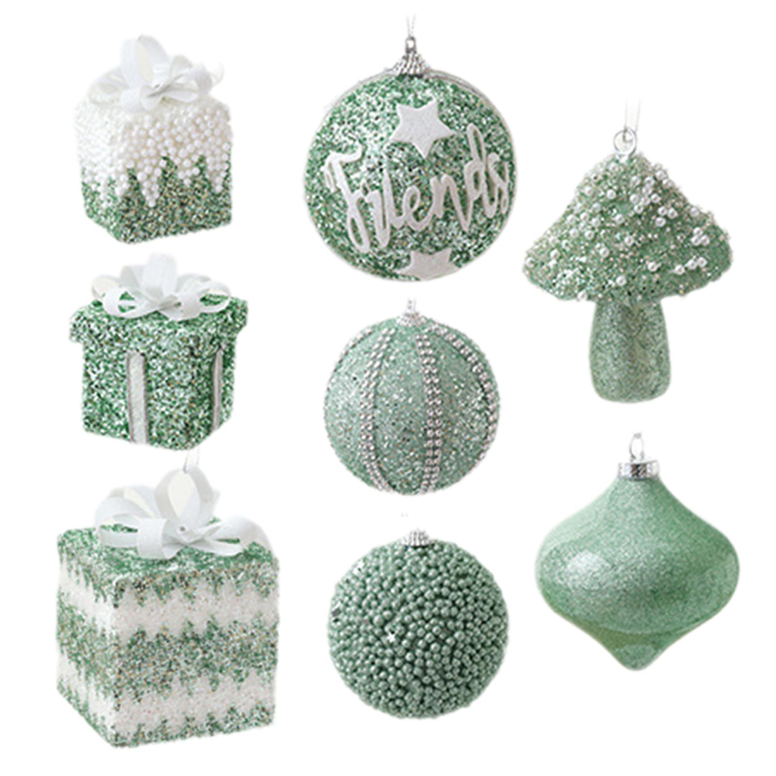 Christmas Baubles for Holidays Celebration Shatterproof Tree Pendants Shimmering Hanging Baubles Accessories Decoration