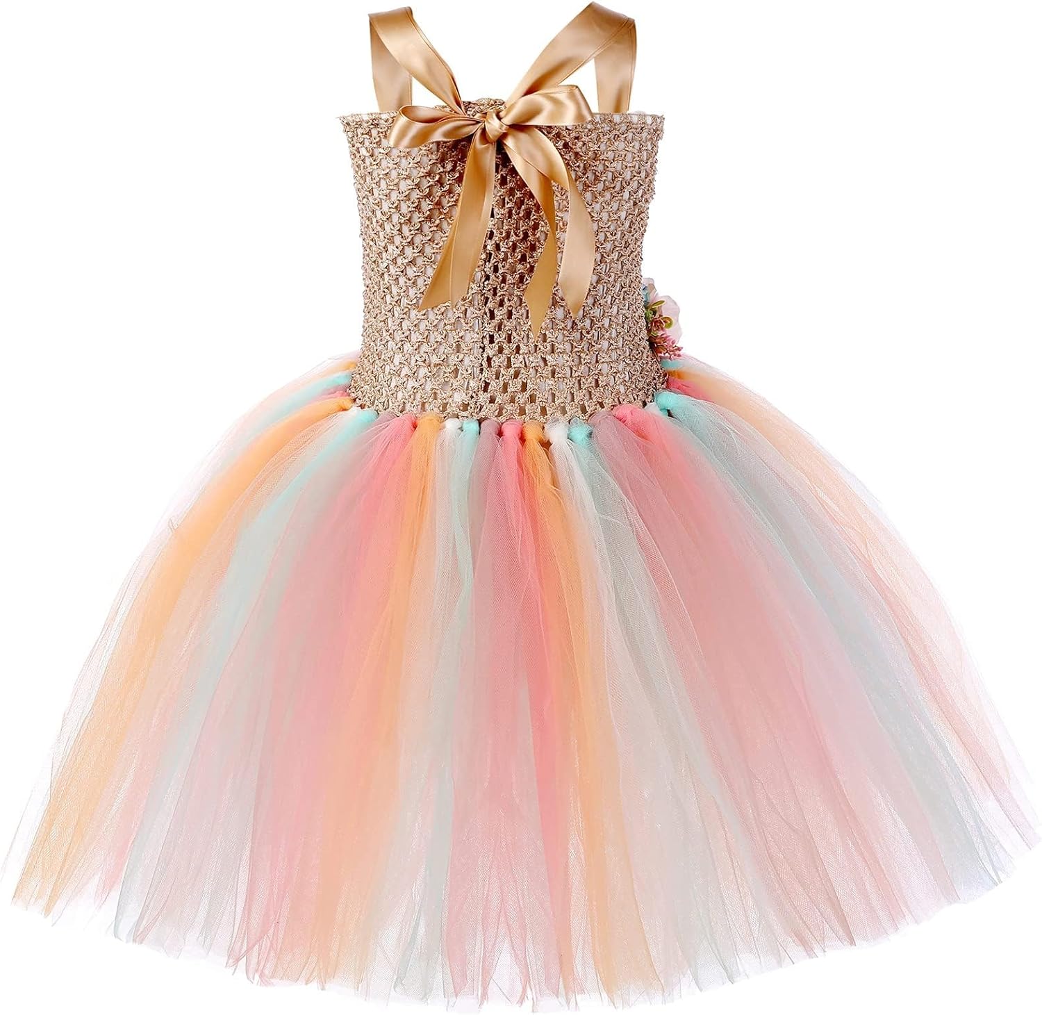 Tutu Dreams Long Train Fairy Princess Dress for Girls 1-8Y with Wings Set Birthday Party