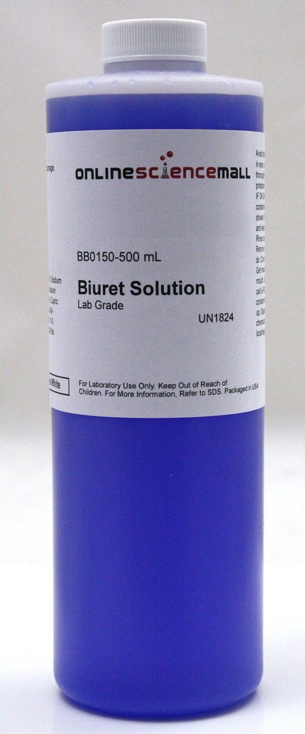 Buy 500mL of Biuret Reagent Solution, Protein Testing Lab Grade