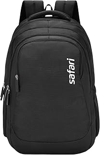 Safari Saga 37L Laptop Backpack, 3 Compartments, Organizer, Bottle Holder, Front Pocket, Office Bag, School Bag for Boys a...