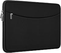 Vista 11 de Funda para laptop de 14 pulgadas, maletín protector a prueba de golpes con bolsillo para accesorios, bolsa portátil para computadora para MacBook