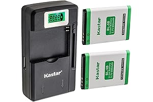2PK Vivitar Vivvndx49 Digital BL-5B Battery Charger and Lithium Ion Battery Bundle