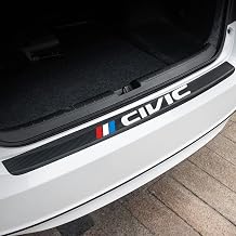 Car Rear Bumper Protector Stickers for Hon-da Civic 10th 8th Type R 2008 2012 2018, Carbon Fiber Trunk Door Sill Strip Anti-Scratch Styling Accessories