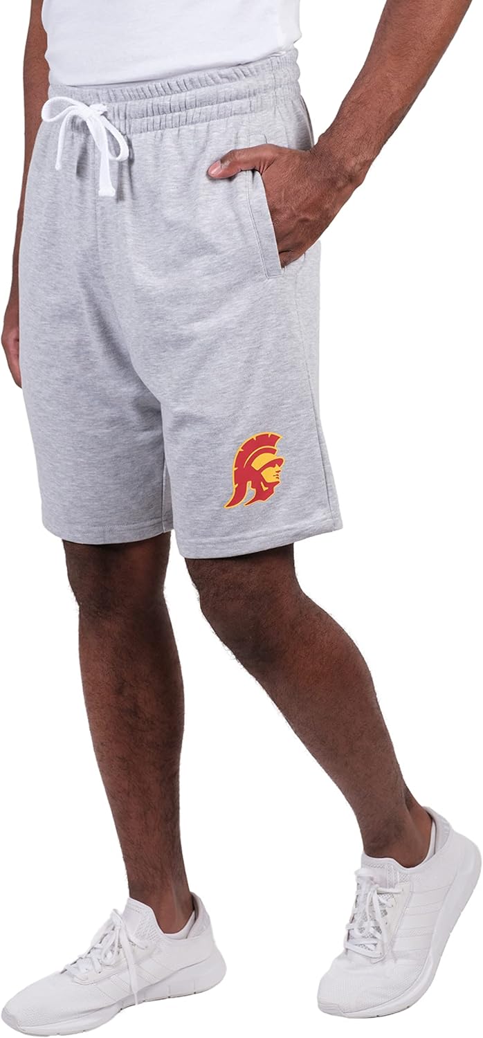 Ultra Game NCAA Mens NCAA Official French Terry Shorts