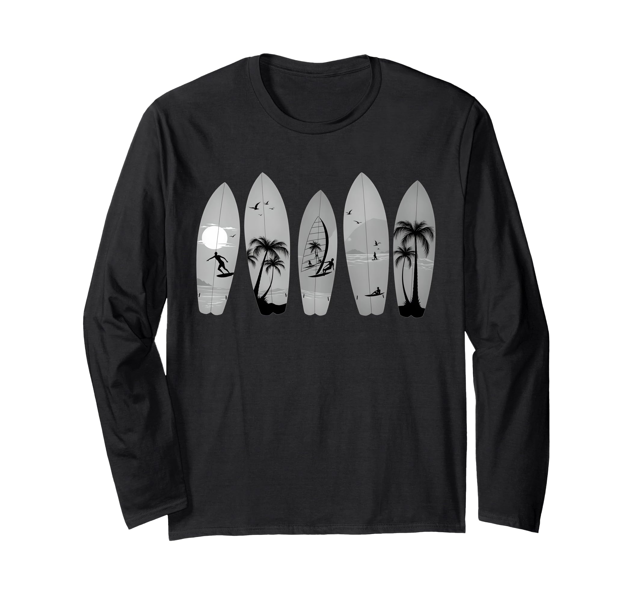 Surfing Surfboard Vintage Classic Surfer TeesSurfing Surfboard Vintage Classic Retro Surfboarder Surfer Long Sleeve T-Shirt