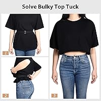 Vista 5 de No Show - Cinturón elástico invisible con hebilla plana para pantalones