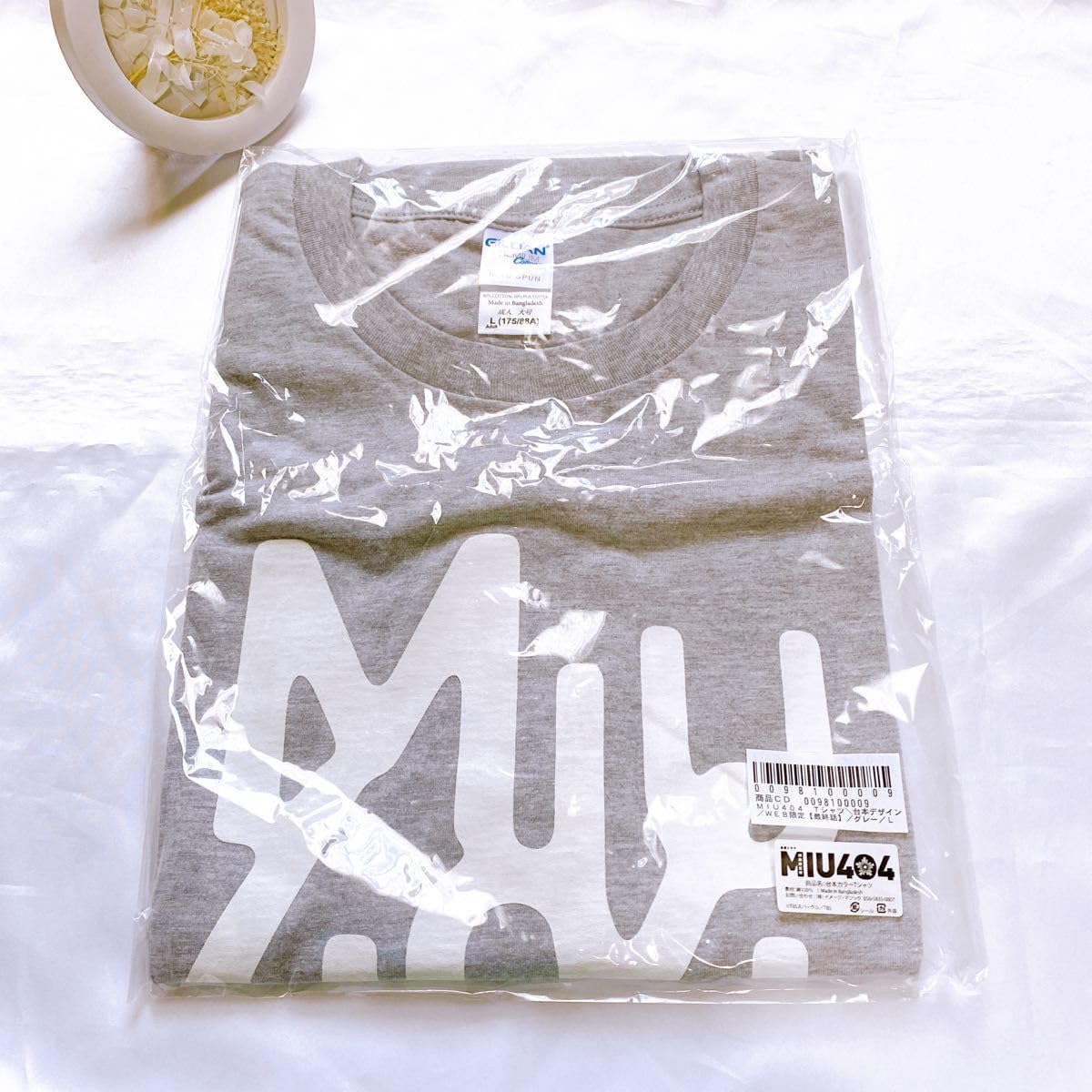 Amazon.co.jp: MIU404 受注生産 台本デザインTシャツ 話 グレー