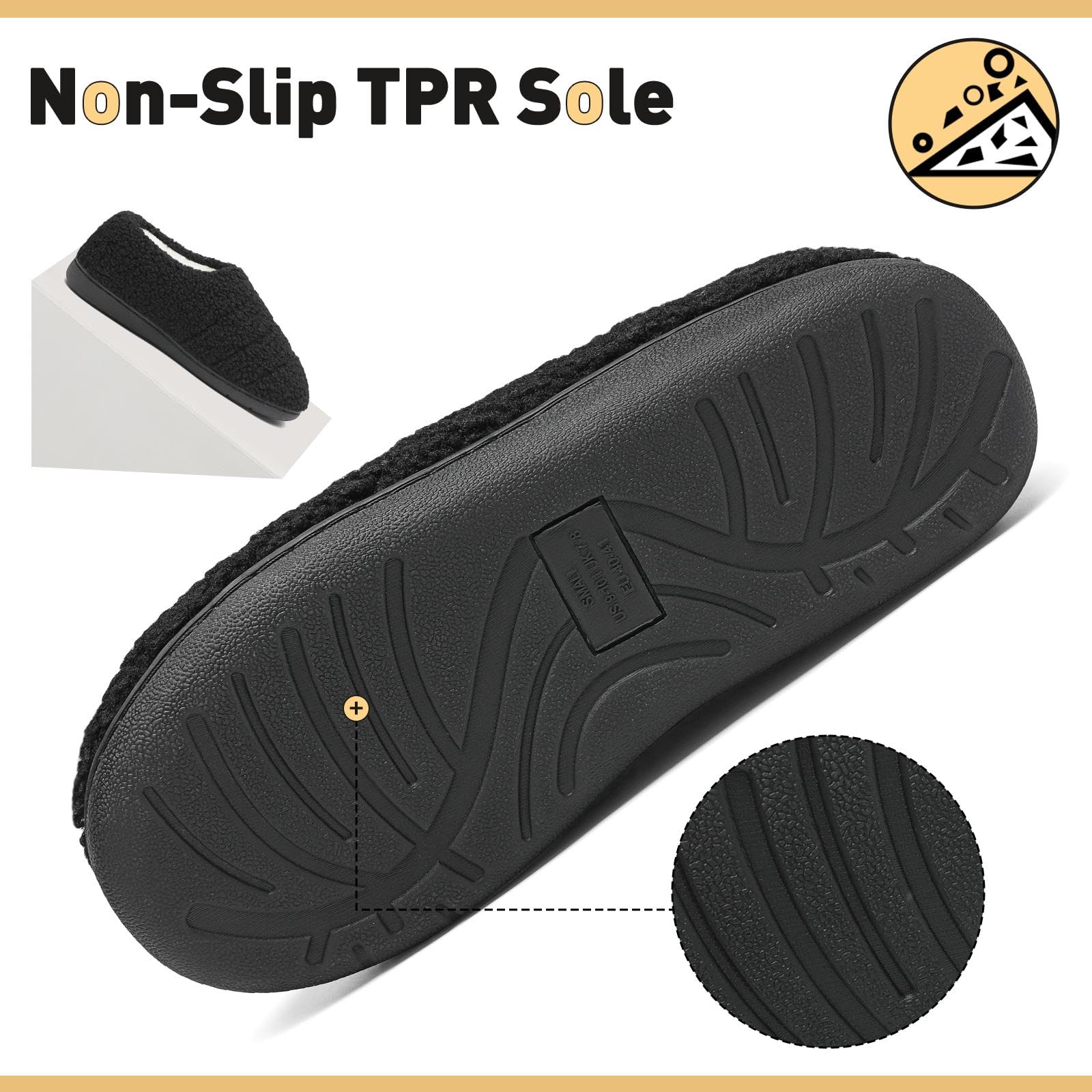 Mishansha Pantofole Inverno Calde in Memory Foam Ciabatte da Casa Comode Antiscivolo, Unisex-Adulto