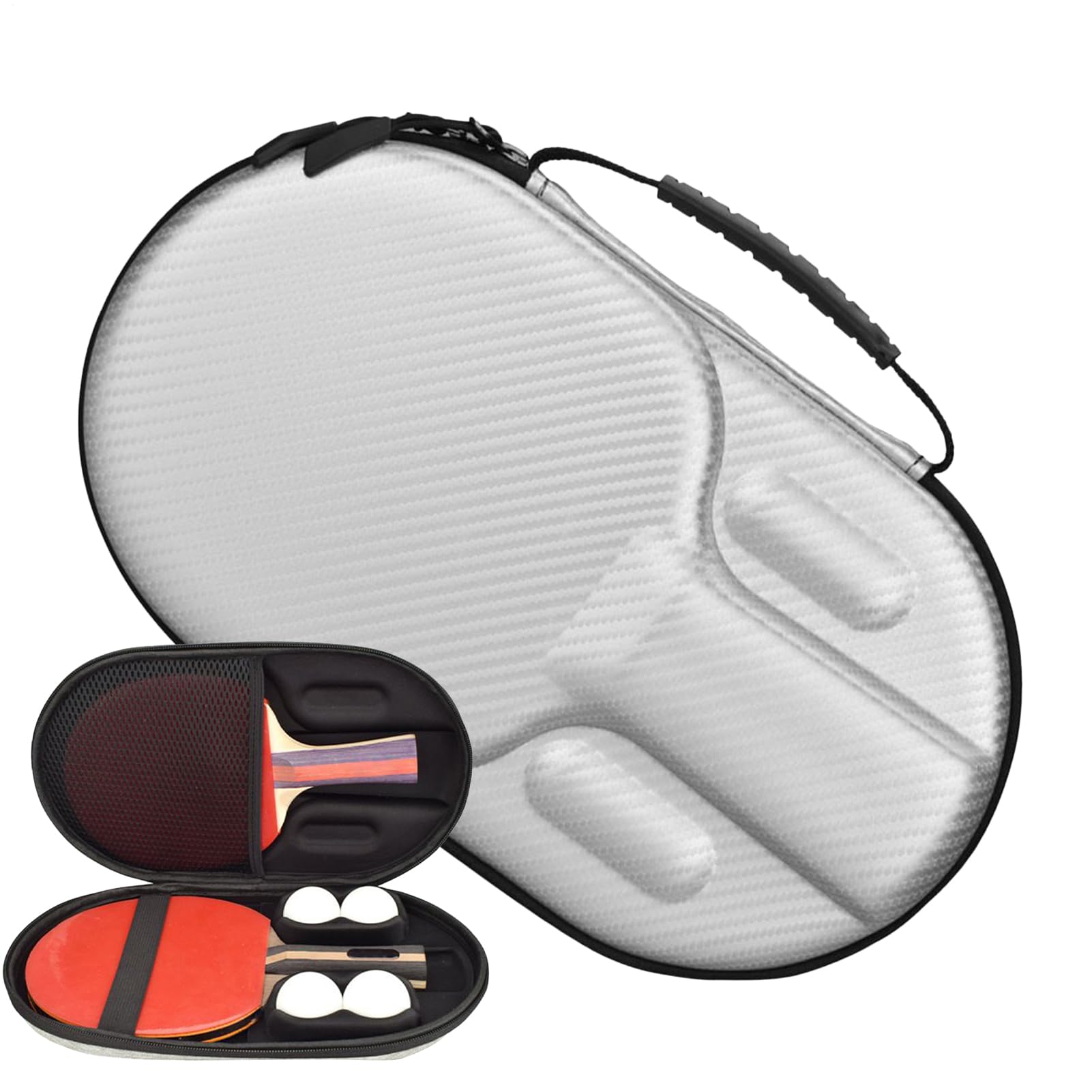 Custodia Per Racchetta Da Tennis Da Tavolo, Protezione Di Imbottitura, 31x18x6cm, Organizzatore Di Attrezzature Di , Borse E Custodie, Soluzione Di Archiviazione Sicura, Per Giocatori Di Club, Torneo