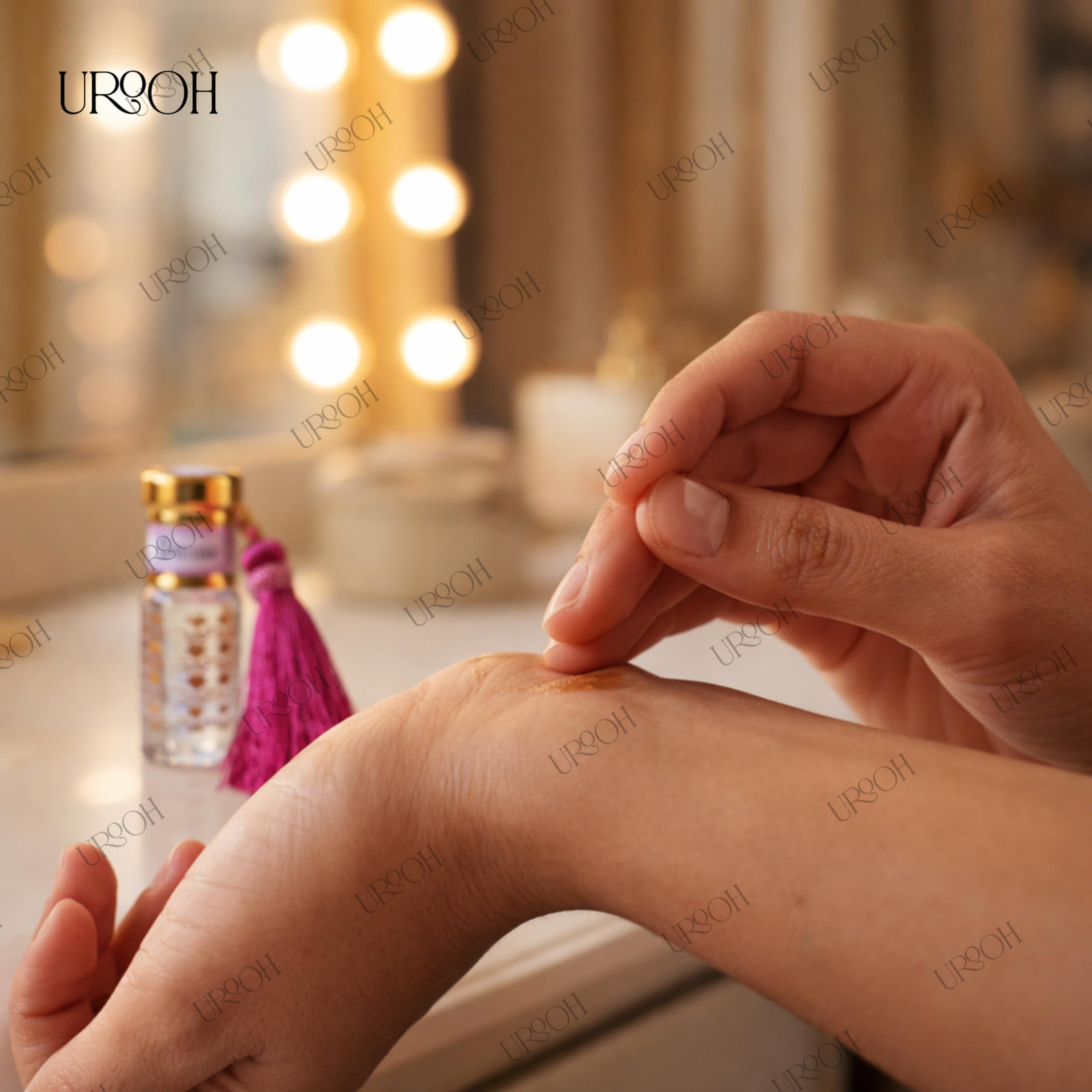 UROOH Aura Attar, Natural Ingredient Perfume Oil, Alcohol Free, Long Lasting Fragrance, Skin Friendly, 3ml 2