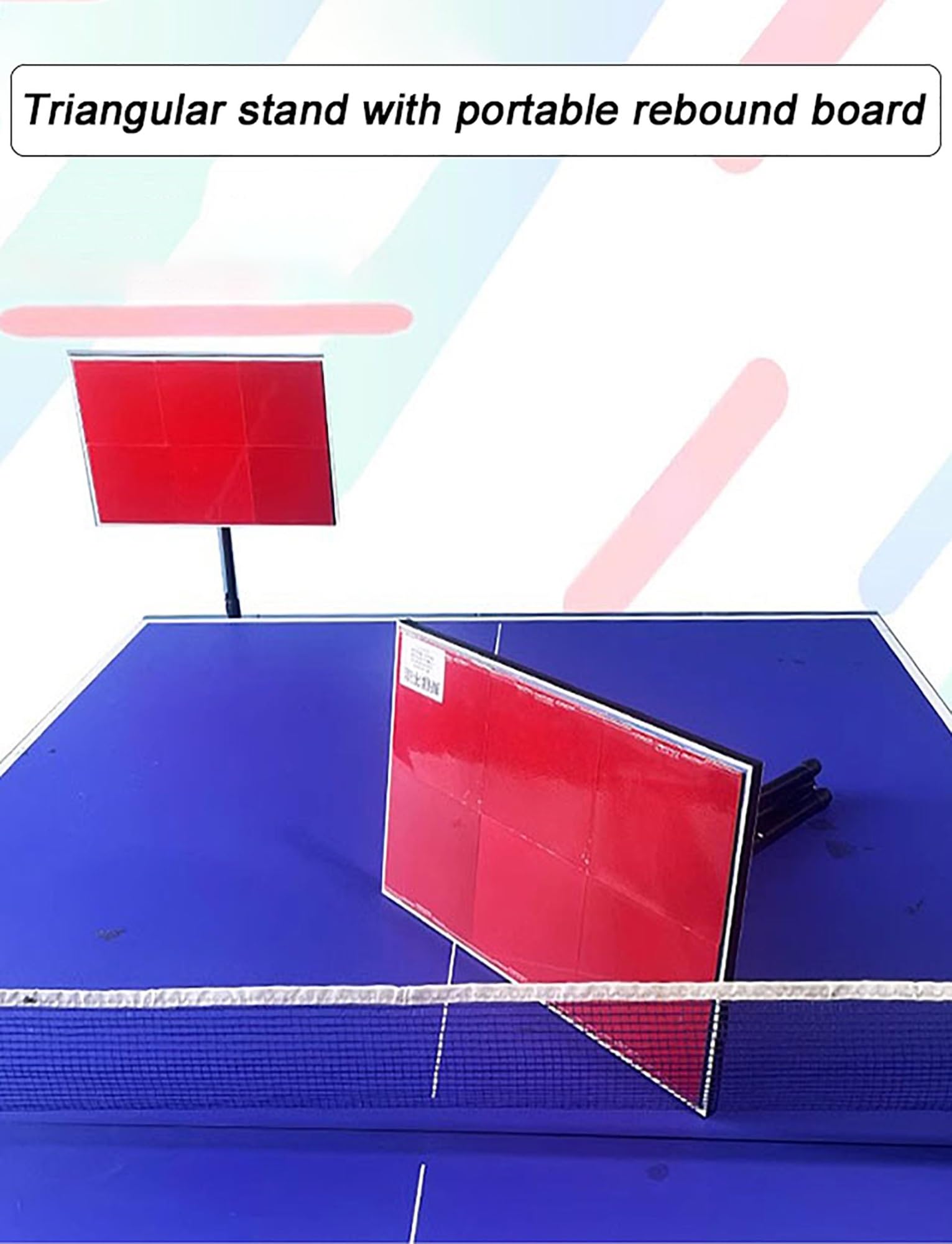 Tragbares Tischtennis Rebound Board, 360° verstellbarer Trainer für Indoor-Übung und Fähigkeitsverbesserung