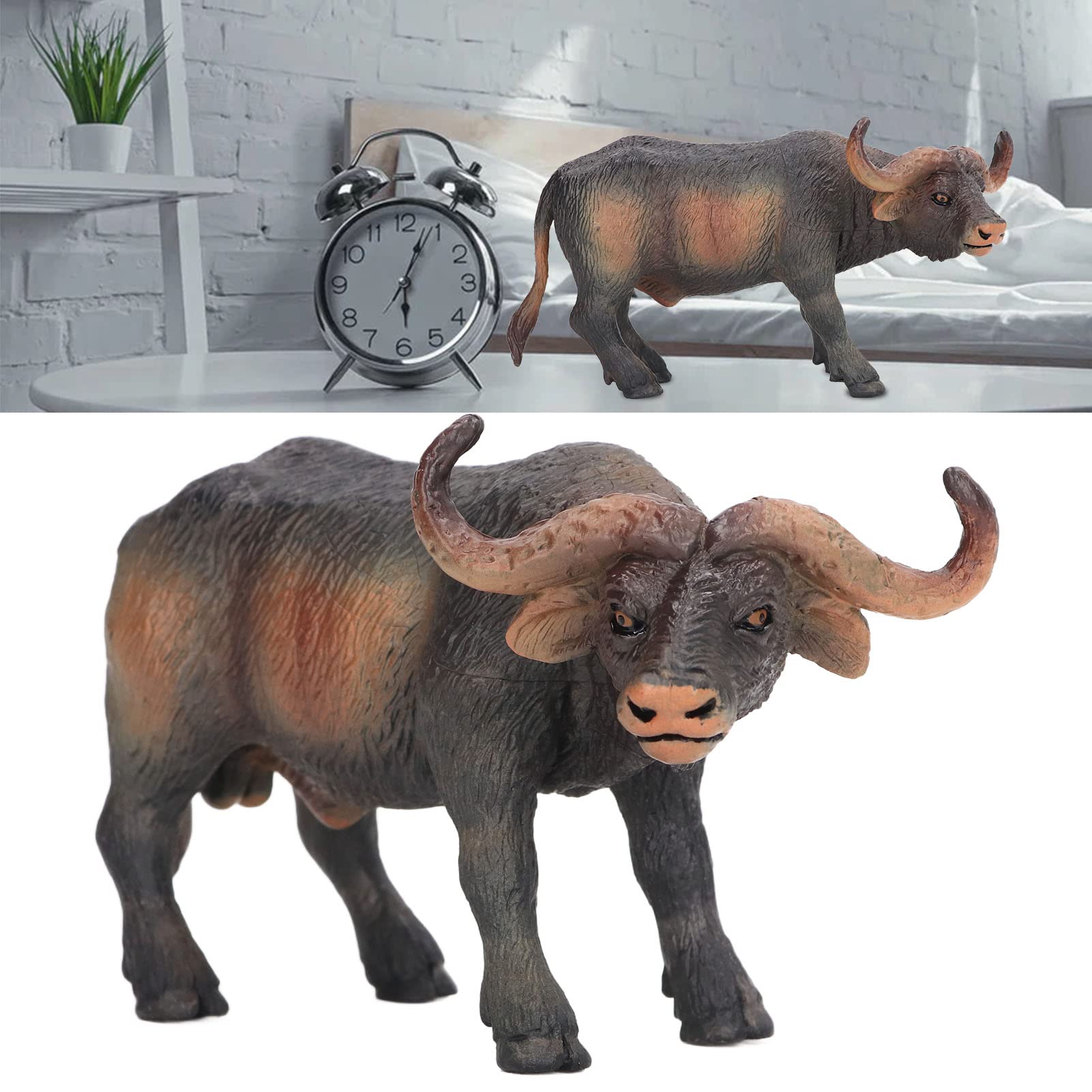 Figura Realistica Di Bufalo D'Acqua - Modello Animale In Plastica Per Gioco Educativo E Decorazione - 2