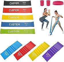 Bande Élastique Fitness Ensemble de 9 Bandes, 5 Bandes de Fitness en Latex, 4 Bandes de résistance TPE, Bandes de résistance pour Gymnastique idéales pour Le renforcement Musculaire, Pilates, Yoga