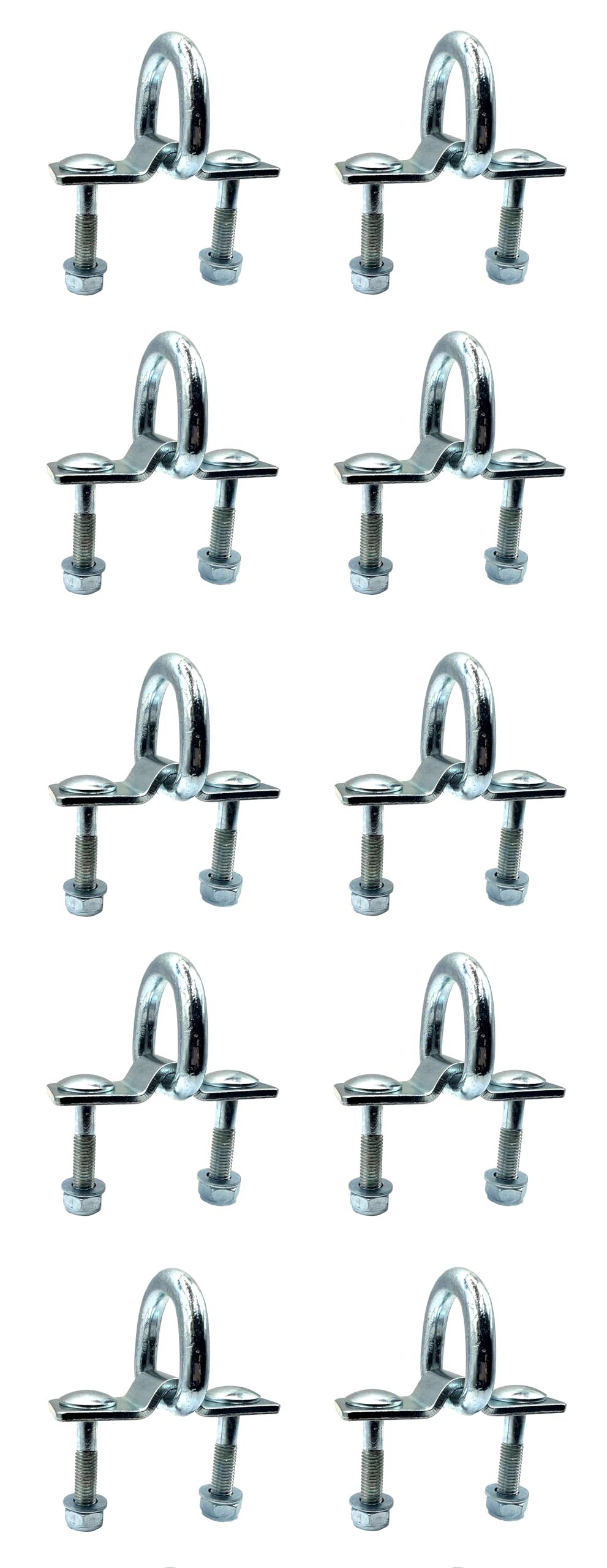 10x Zurrbügel Zurrmulde Zurröse Zurrhaken 2000kg Ladungßicherung Schraube Muttern