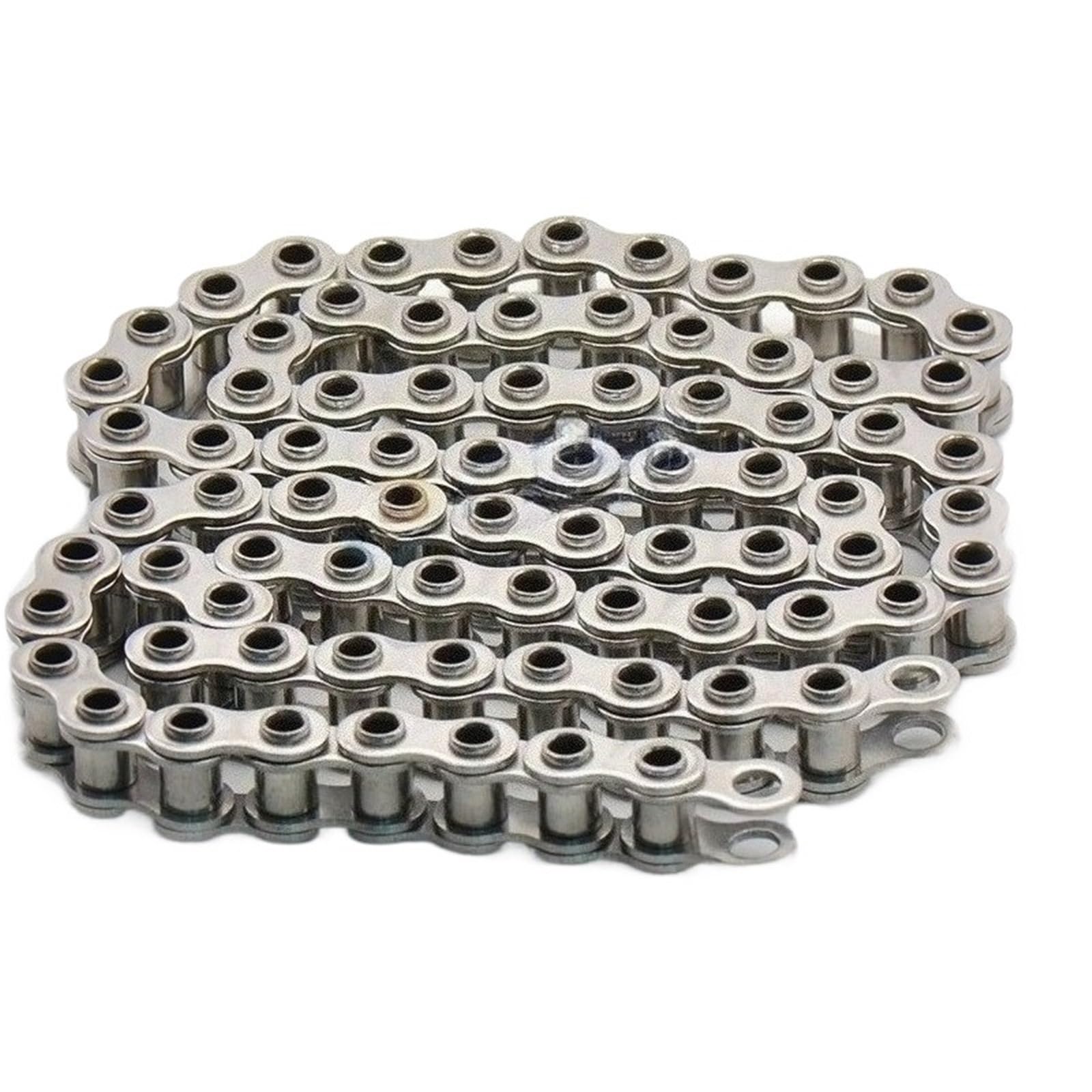 Rollenkette Aus Kohlenstoffstahl 1/1,5 Meter Hohlbolzenkette 06B/08B/10A/12A 304 Edelstahl-Rollenkette mit kurzer Teilung for industrielle Getriebe-Hohlkette(1 Meter(06B-1))