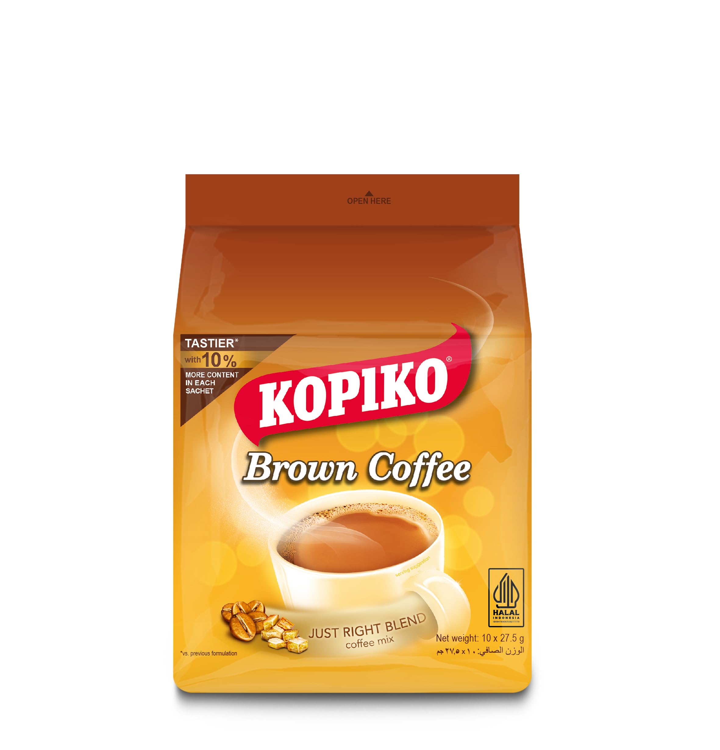 Kopiko Brown Instant Coffee Mini Bag 10 Sachets x 27.5g