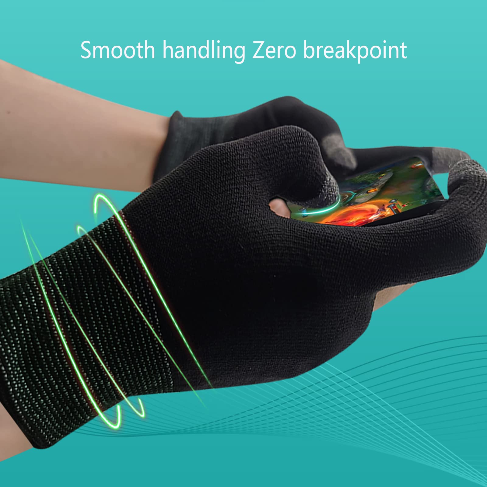 Guanti Da Gaming Per Touchscreen - 1 Paio Per PUBG Mobile, Fibra Conduttiva, Anti-Sudore - Foto 10