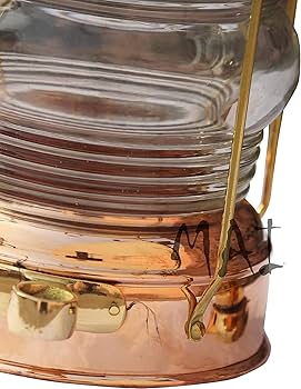 Amazon.com: Brass & Copper Anchor Oil Lamp Leeds Burton Nautical