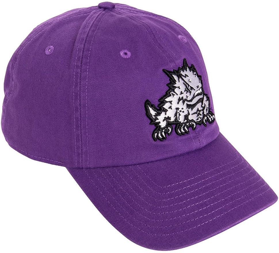 Desert Cactus Texas Christian University Baseball Hat Horned Frog Brimmed Embroidered Cap Adjustable Cloth Strap Adult Type A